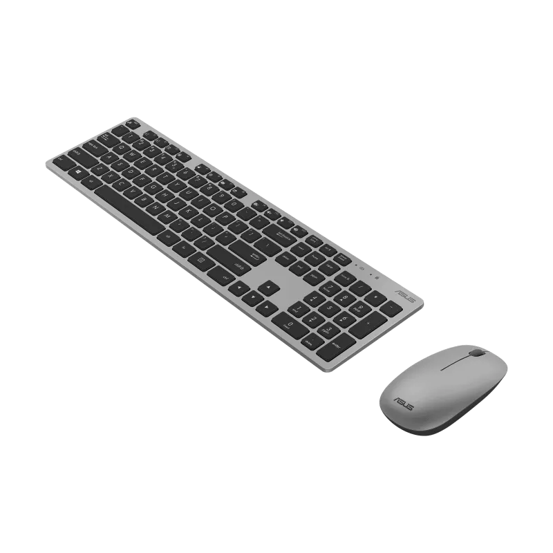 Клавиатура Asus W5000 (90XB0430-BKM330) [Мембранная, беспроводная, клавиш - 104, Серебристый]