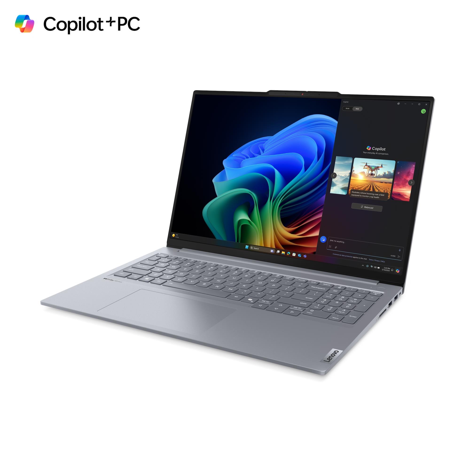Ноутбук Lenovo ThinkBook 16 G7 QOY (21NH0002RU) [16", Snapdragon X Plus X1P-42-100, 16 ГБ ОЗУ, 512 ГБ SSD, Windows 11 Pro]