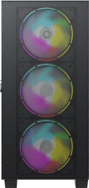 Корпус GameMax Aero mini Black (1110-6607R0017) [Mini Tower, 3 x 120x120 мм, черный]