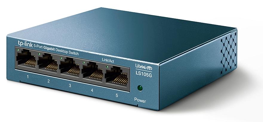 Коммутатор GbE  5-портовый Tp-Link LS105G LiteWave