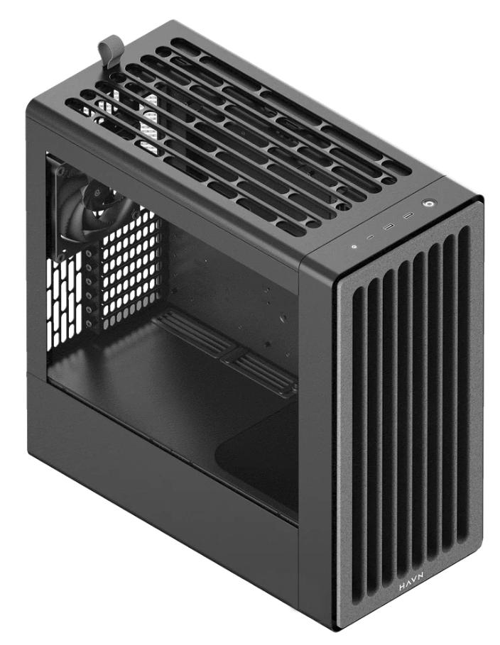 Корпус HAVN BF 360 Flow (HVN-CA-BF360-04) [Midi Tower, 2 x 180/1 x 140 мм, черный]