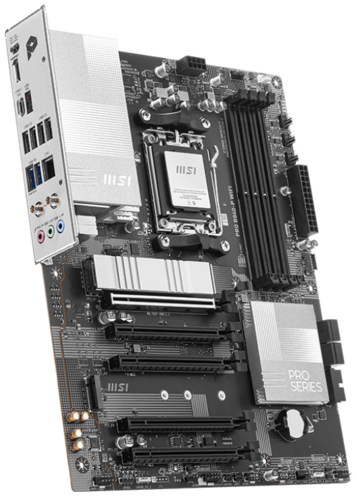Материнская плата MSI PRO B840-P WIFI [AM5, AMD B840, 4xDDR 5, 2xM.2, 5xPCI-E x16, Standard-ATX]