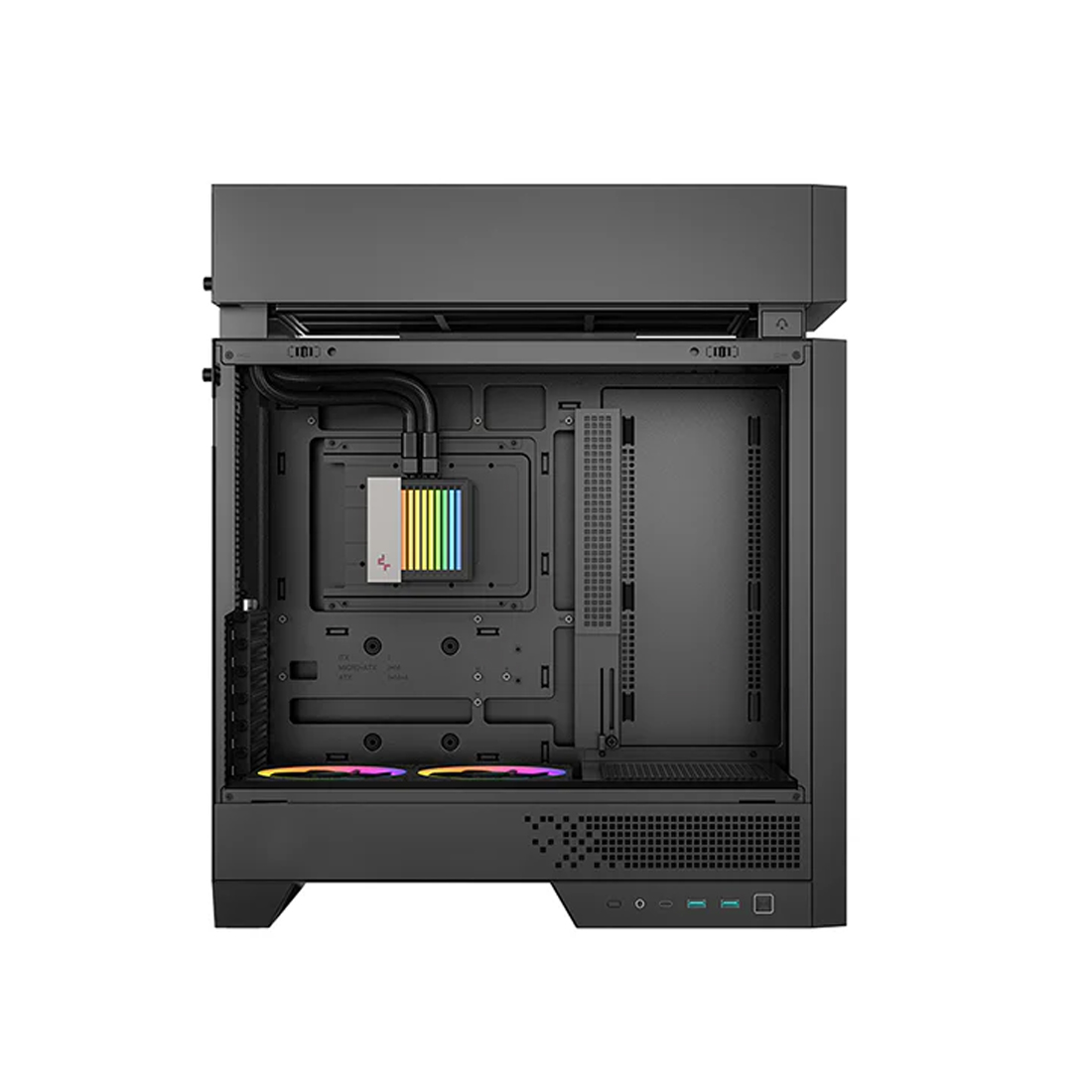Корпус DeepCool CL6600 (R-CL6600-BKNNA0-G-1) [Midi Tower, 2 x 120 мм ARGB, Черный]