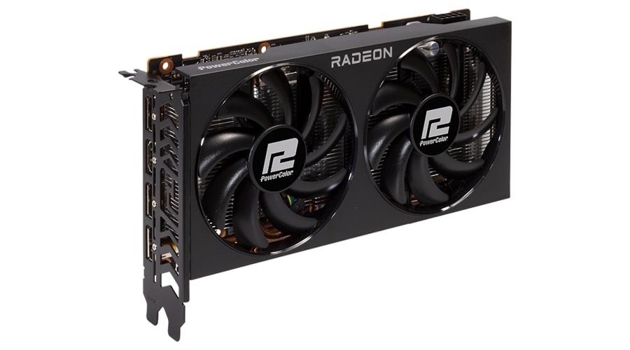 Видеокарта PowerColor RX 6650 XT FIGHTER (AXRX 6650XT 8GBD6-3DH) [8 ГБ, GDDR6, 128 бит, 2635 МГц, HDMI, DisplayPort (3 шт)]