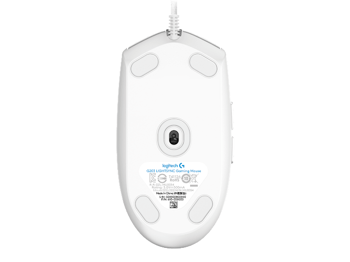 Мышь Logitech G102 LightSync (910-005824) [проводная, светодиодная, 8000 DPI, 1000 Гц, подсветка, белый]