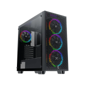 Корпус Xigmatek Gamin G Pro (EN42522) [Midi Tower, 4x 120 мм ARGB, черный]