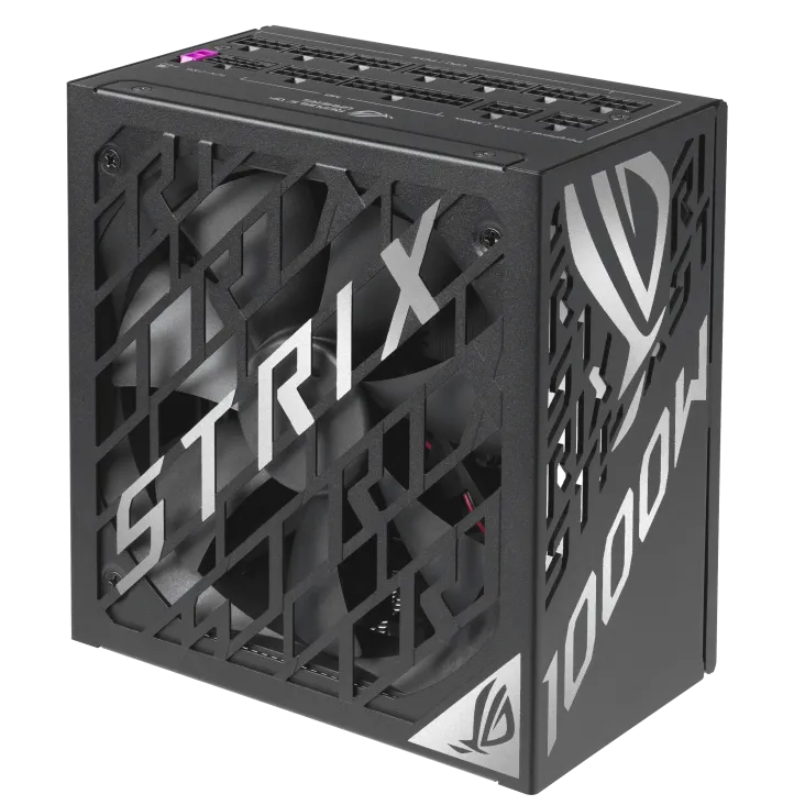 Блок питания Asus ROG STRIX 1000W Platinum (ROG-STRIX-1000P-GAMING) [1000 Вт, 80 PLUS Platinum, 6x SATA, 4x 6+2 pin, 1x 16 pin (12VHPWR) PCIe, 2x 4+4 pin CPU, ATX]