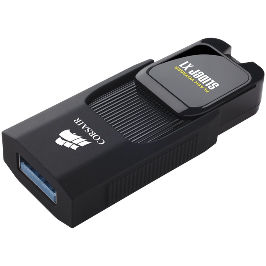 USB Флеш CORSAIR Flash Voyager Slider X1 USB 3.0 128ГБ (CMFSL3X1-128GB), Capless Design