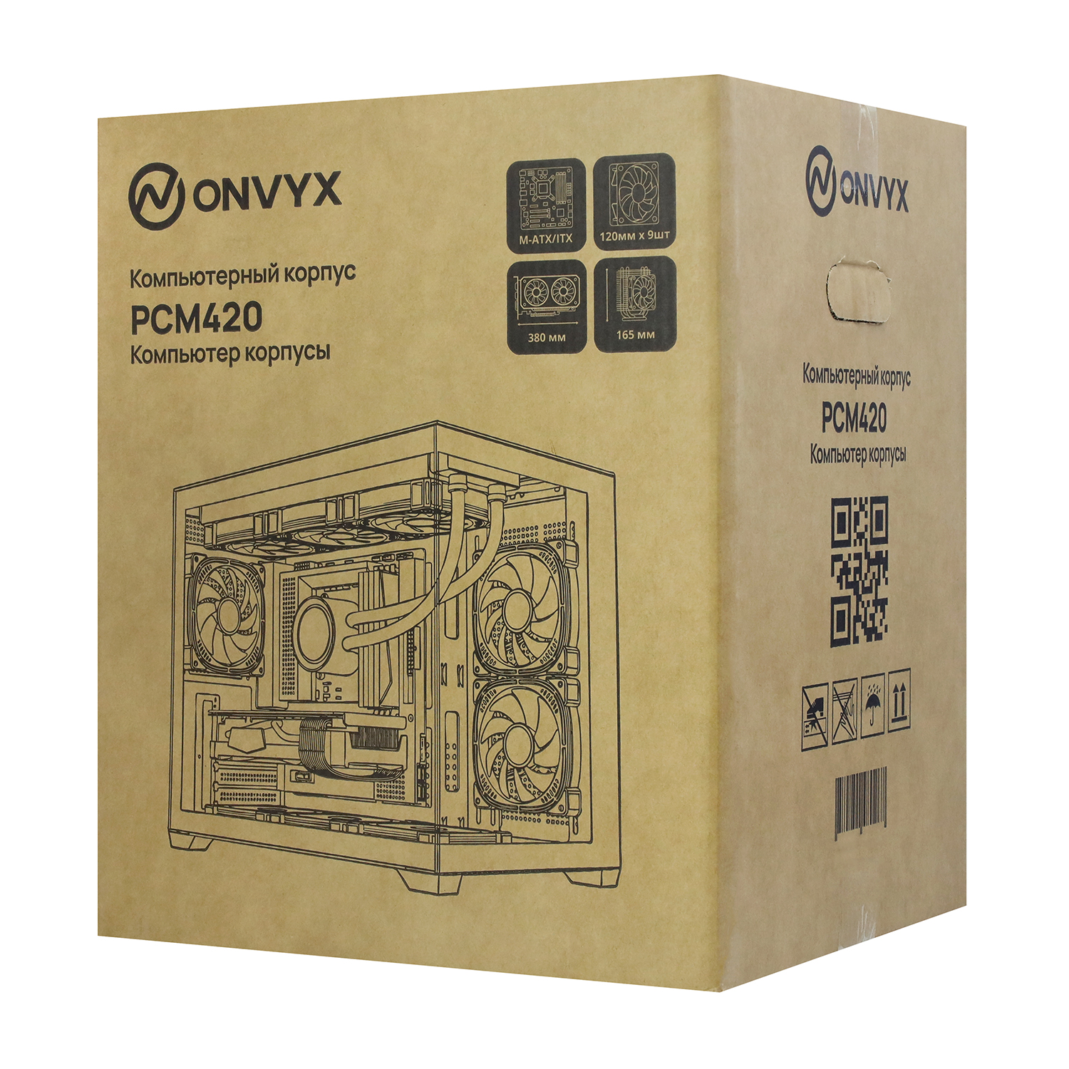 Корпус ONVYX PCM420W [Midi Tower, белый]
