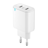 Зарядное устройство сетевое Olmio USB+Type-C, QC3.0+Smart IC, 20W