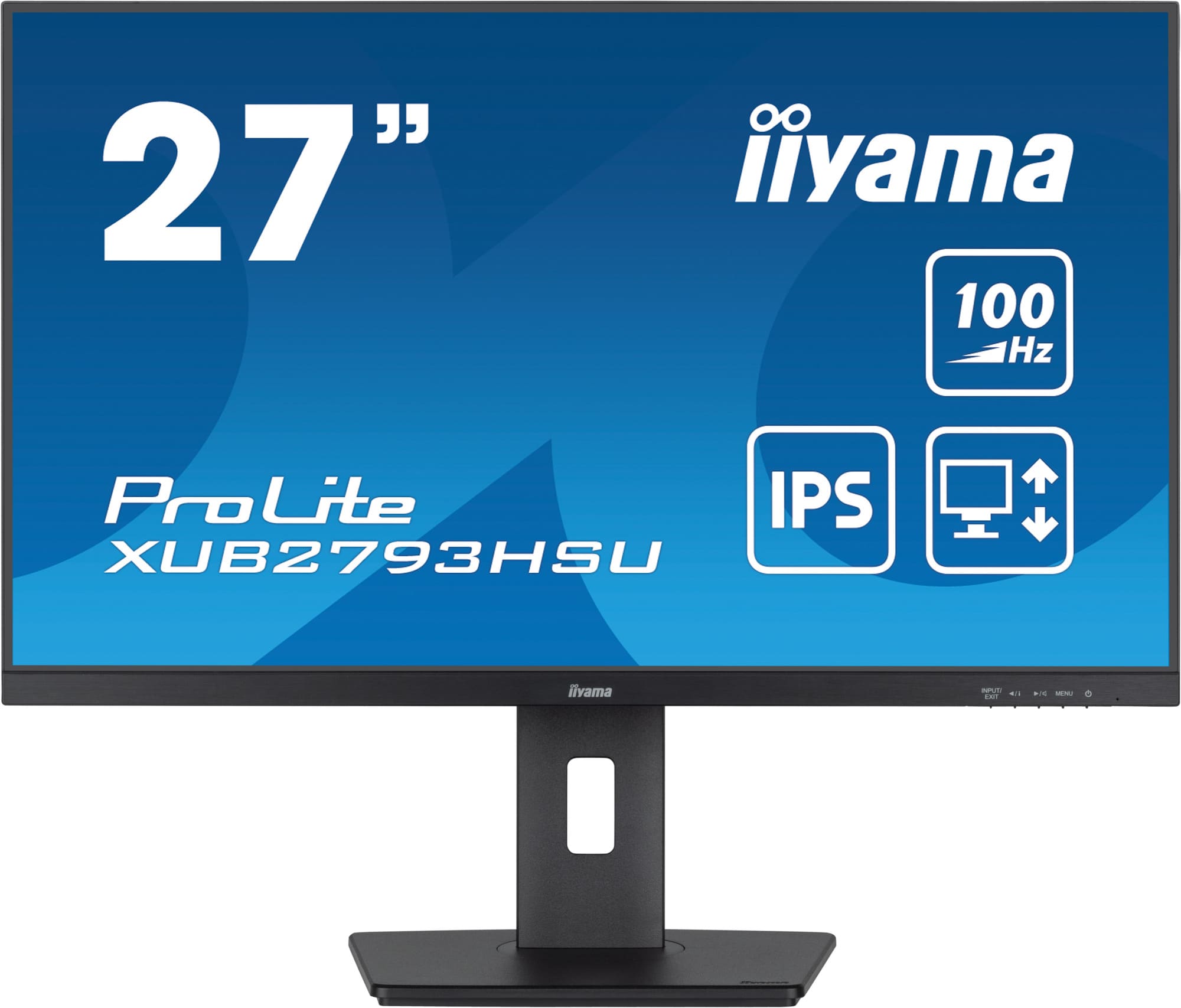 Монитор Iiyama XUB2793HSU-B7 [27", IPS, 1920x1080, 100 Гц, 1 мс, HDMI, DisplayPort]