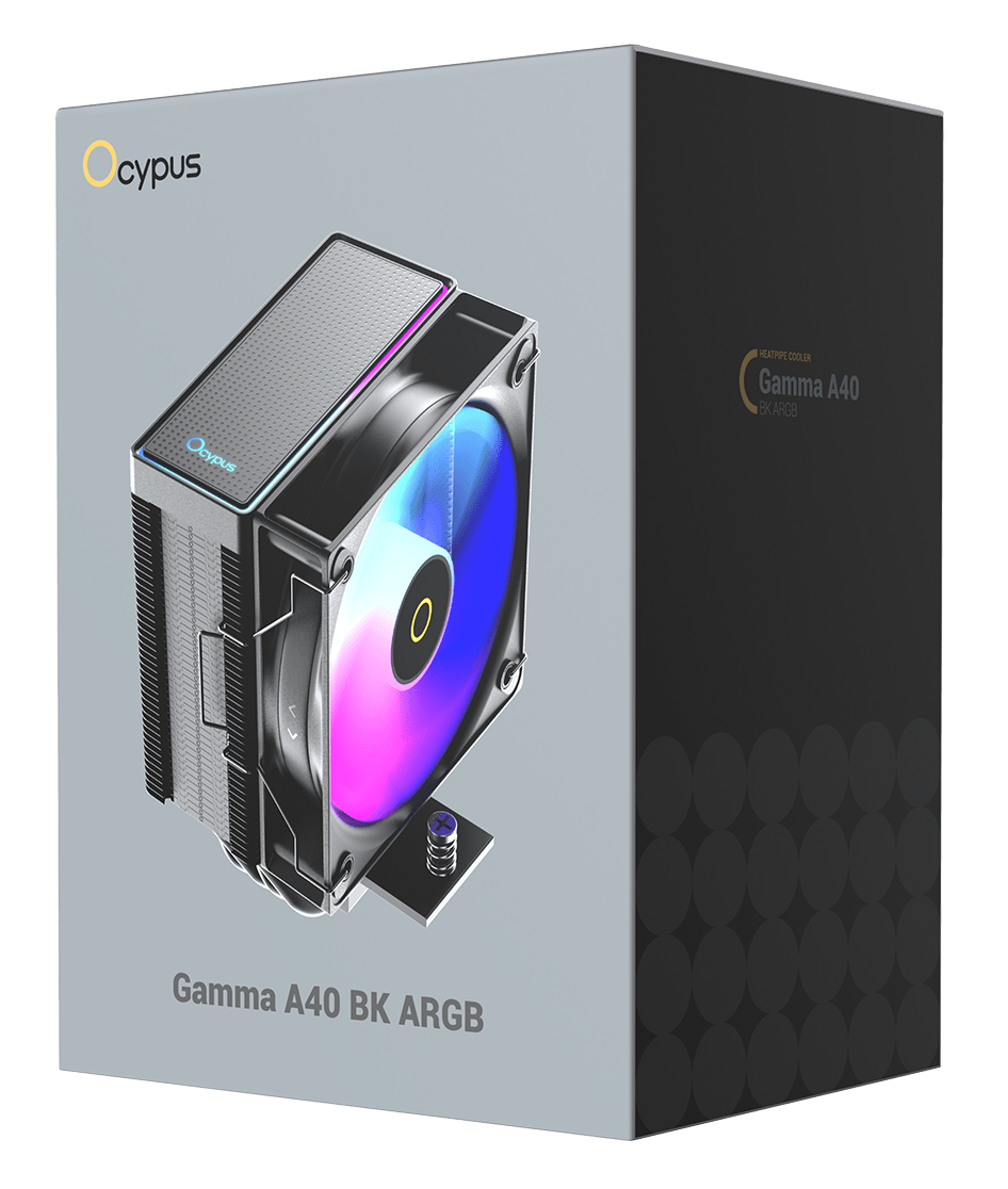 Система охлаждения Ocypus Gamma A40 BK ARGB TDP [100 x 100 мм, 2400 об/мин, 29 дБ, 4 pin]