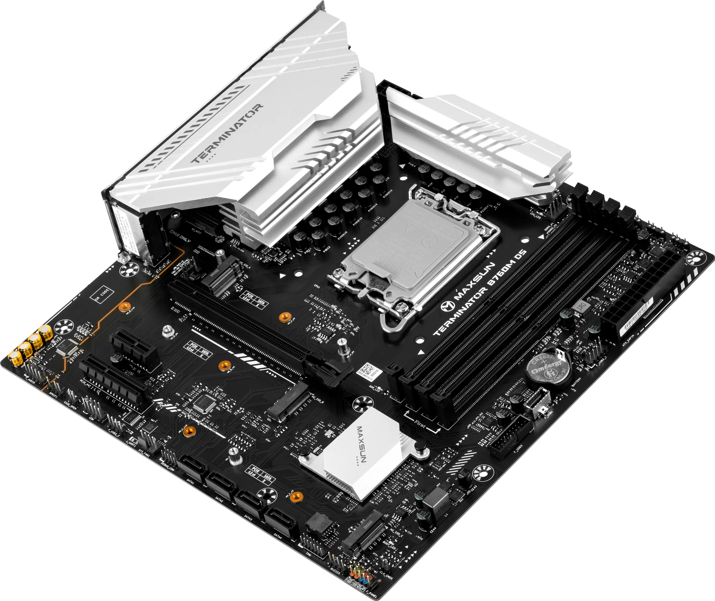 Материнская плата Maxsun Terminator B760M D5 V2 [LGA 1700, Intel B760, 4xDDR 5, 3xM.2, 1xPCI-E x16, Micro-ATX]