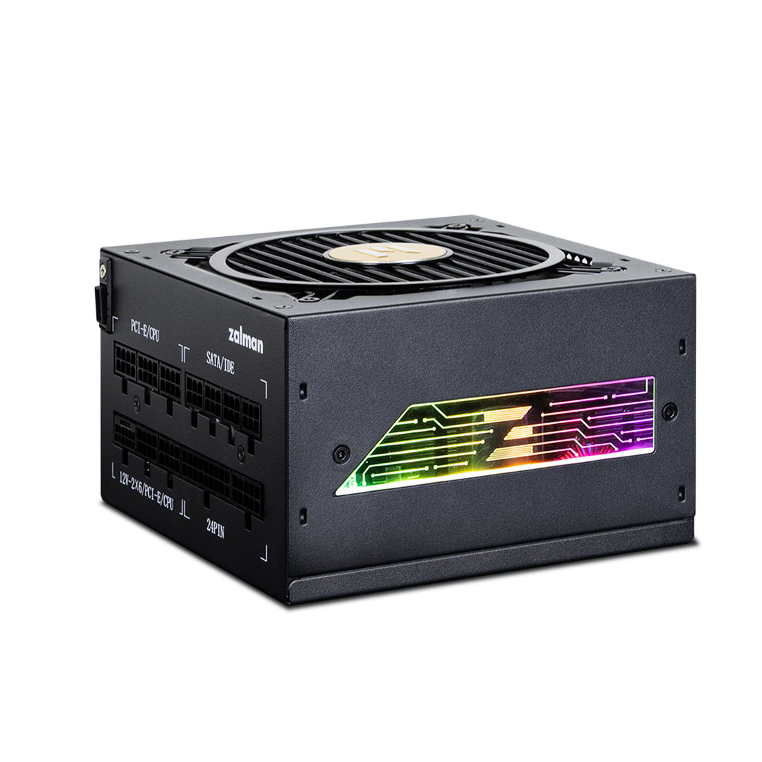 Блок питания Zalman TeraMaxII SE VIEW 1200W (ZM1200-TMX2 VIEW) [1200 Вт, 80 PLUS Gold, 12x SATA, 1 x 16 pin (12VHPWR), 4 x 6+2 pin PCIe, 2x 4+4 pin CPU, ATX]