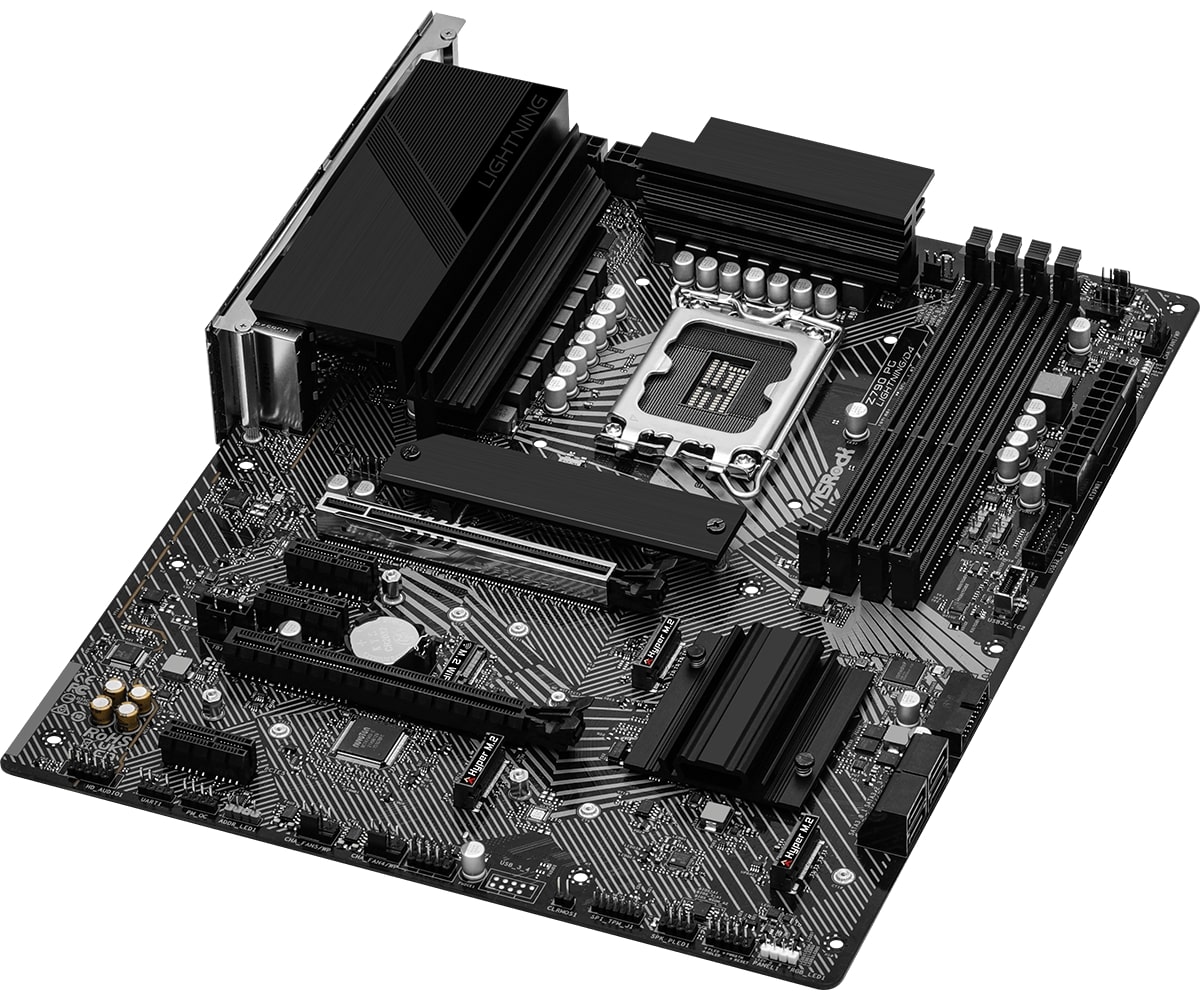 Материнская плата ASRock Z790 PG LIGHTNING/D4 [LGA 1700, Intel Z790, 4xDDR 4, 4xM.2, 2xPCI-E x16, Standard-ATX]