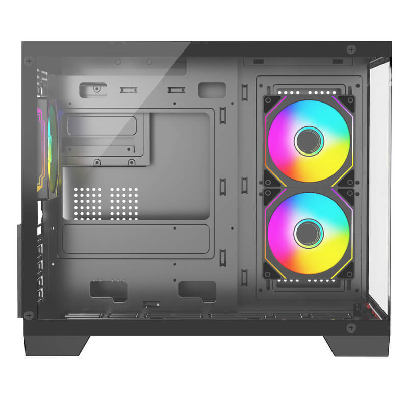 Корпус Wintek 520-B TG [Midi Tower, 3 × 120 мм ARGB, Черный]