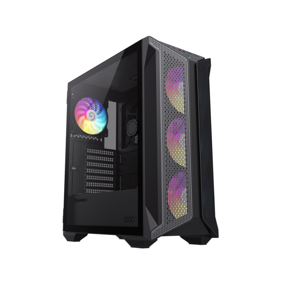 Корпус GameMax Brufen COC Black (1126-3608R0043) [Midi Tower, 5х 120 мм ARGB, черный]