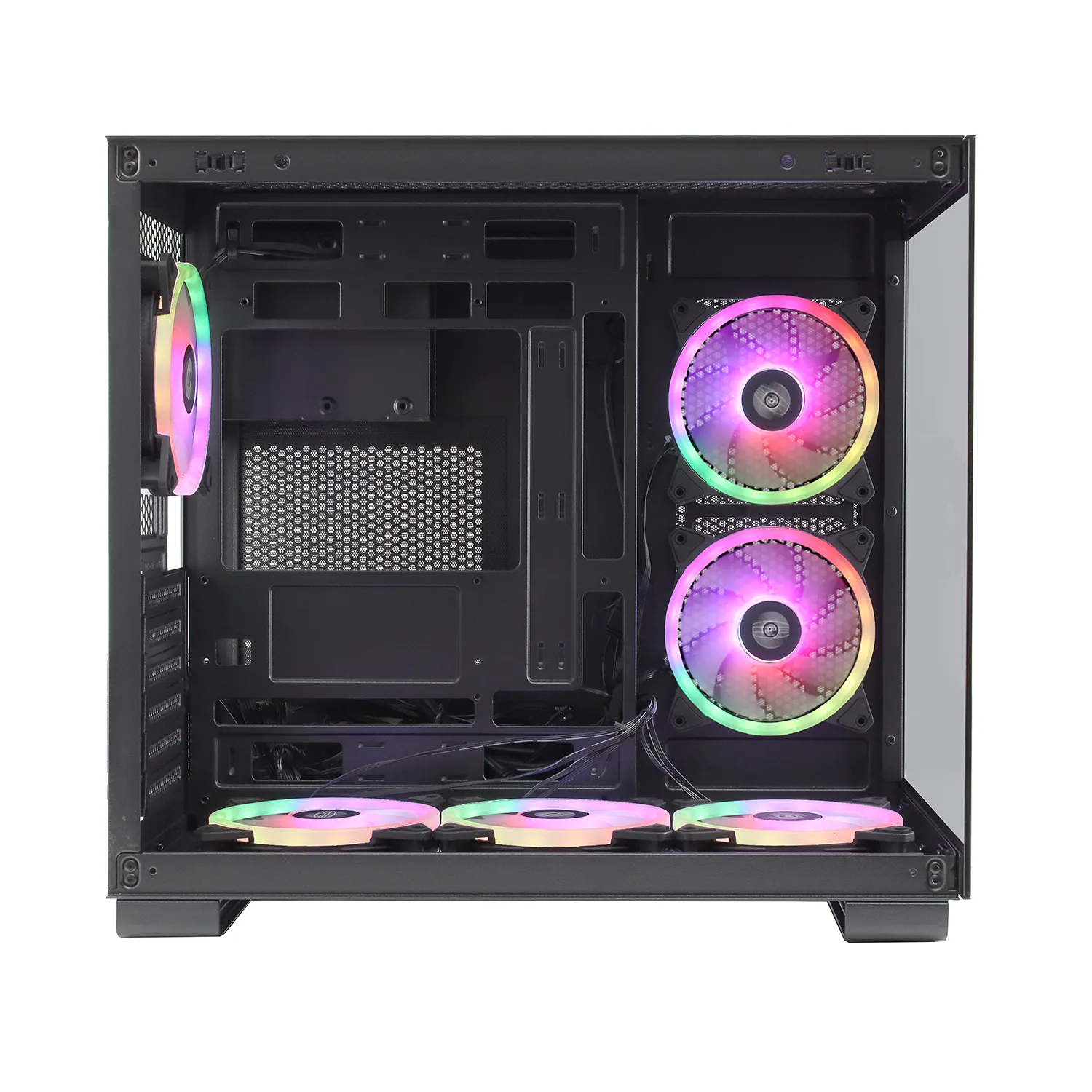 Корпус PCCooler C3 T500 ARGB BK, Midi Tower, Черный - купить в Forcecom.kz