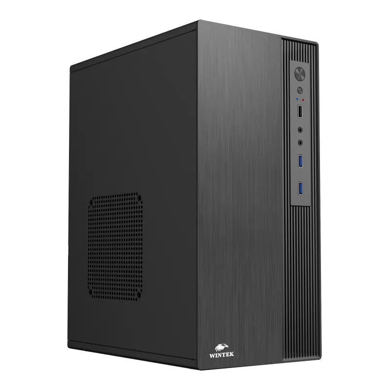 Корпус Wintek K310-A450-12F [Mini Tower, Без вентиляторов, черный]