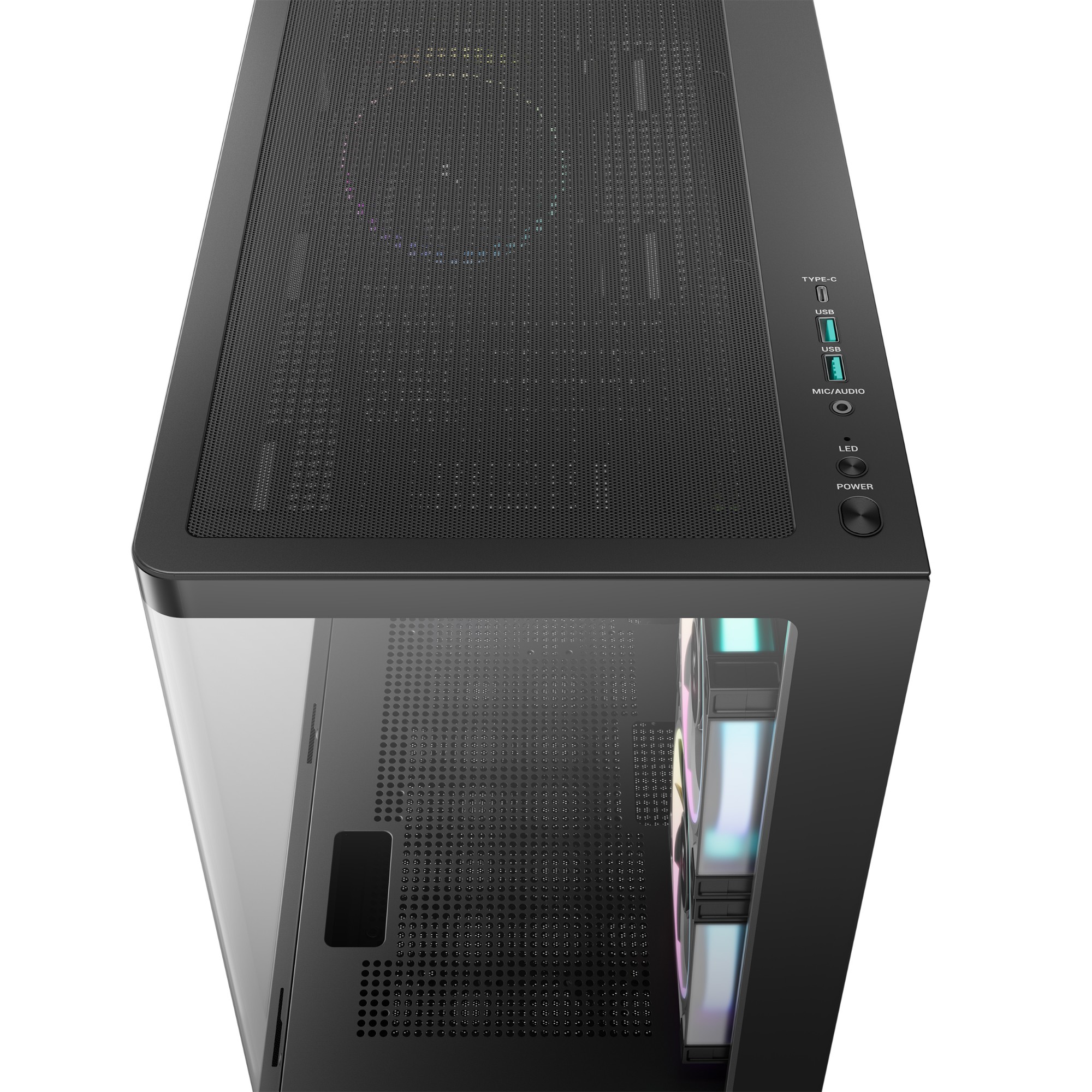 Корпус DeepCool CG380U 3F (R-CG380U-BKAGM3-G) [Midi Tower, 3х 120 мм ARGB, Черный]