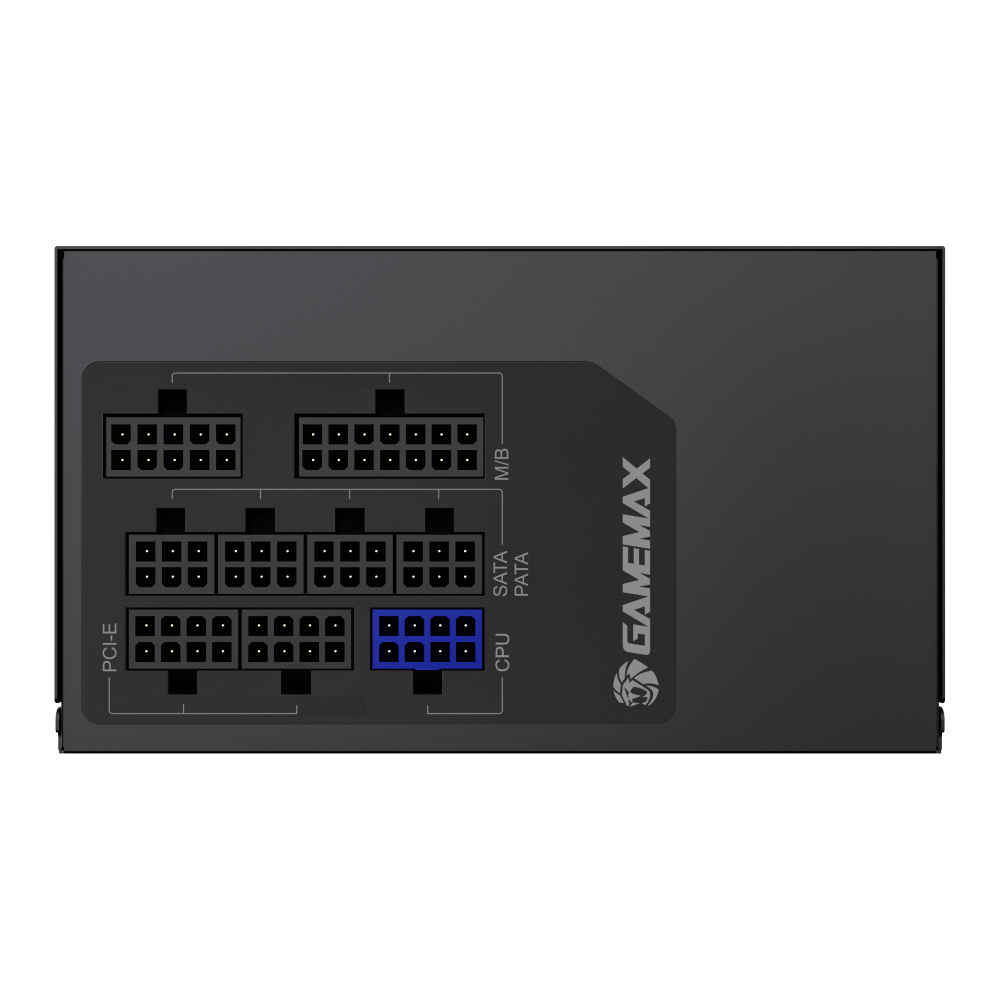 Блок питания GameMax GX 750GF Gold (2132-0750B0022) [750 Вт, 80 PLUS Gold, 6x SATA, 4 x 6+2 pin PCIe, 2x 4+4 pin CPU, ATX]