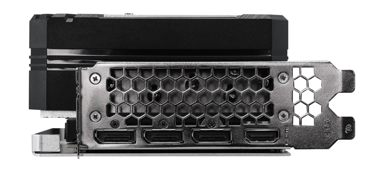 Видеокарта PALIT RTX4080 GAMINGPRO 16G (NED4080019T2-1032A) [16 ГБ, GDDR6X, 256 бит, 2205 МГц, 2505 МГц, HDMI, DisplayPort (3 шт)]