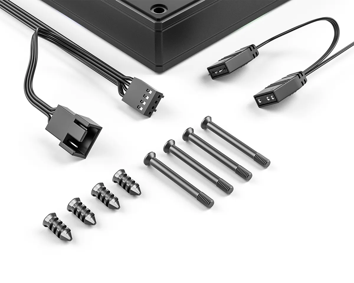 Вентилятор для корпуса ID-Cooling AS-120-ARGB-KR [120 мм, 2000 об/мин, 53 CFM, 28 дБ, PWM]