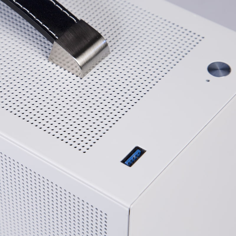 Корпус PCCooler I100 PRO MESH WH ITX [Mini Tower, Без вентиляторов, белый]