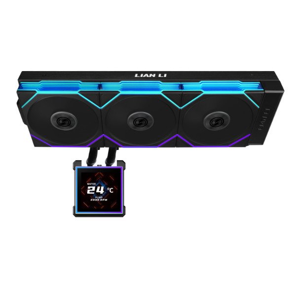 Система охлаждения Lian Li HydroShift II LCD-S 360TL (G89.GHS2LCDS36TFB.00) [120 x 120 мм, 2600 об/мин, 33 дБА, 4 pin]