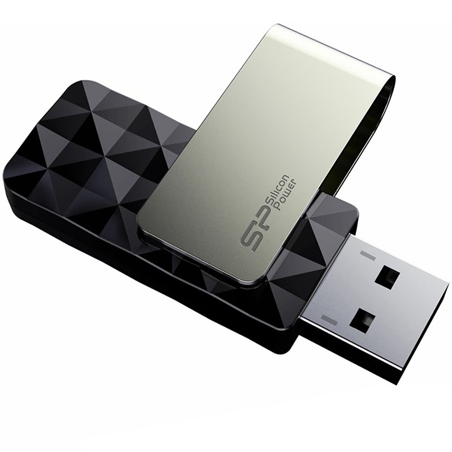 USB Флеш Silicon Power Blaze - B30 64ГБ (SP064GBUF3B30V1K) USB 3.2 Gen 1, Черный
