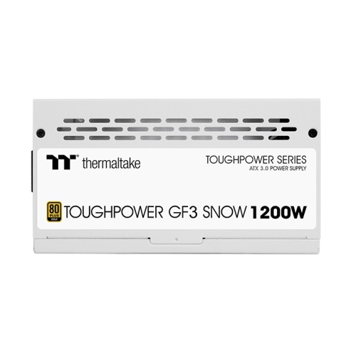 Блок питания Thermaltake Toughpower GF3 1200W White (PS-TPD-1200FNFAGE-N) [1000 Вт, 80 PLUS Gold, 12x SATA, 1 x 16 pin (12VHPWR), 4 x 6+2 pin PCIe, 2x 4+4 pin CPU, ATX]