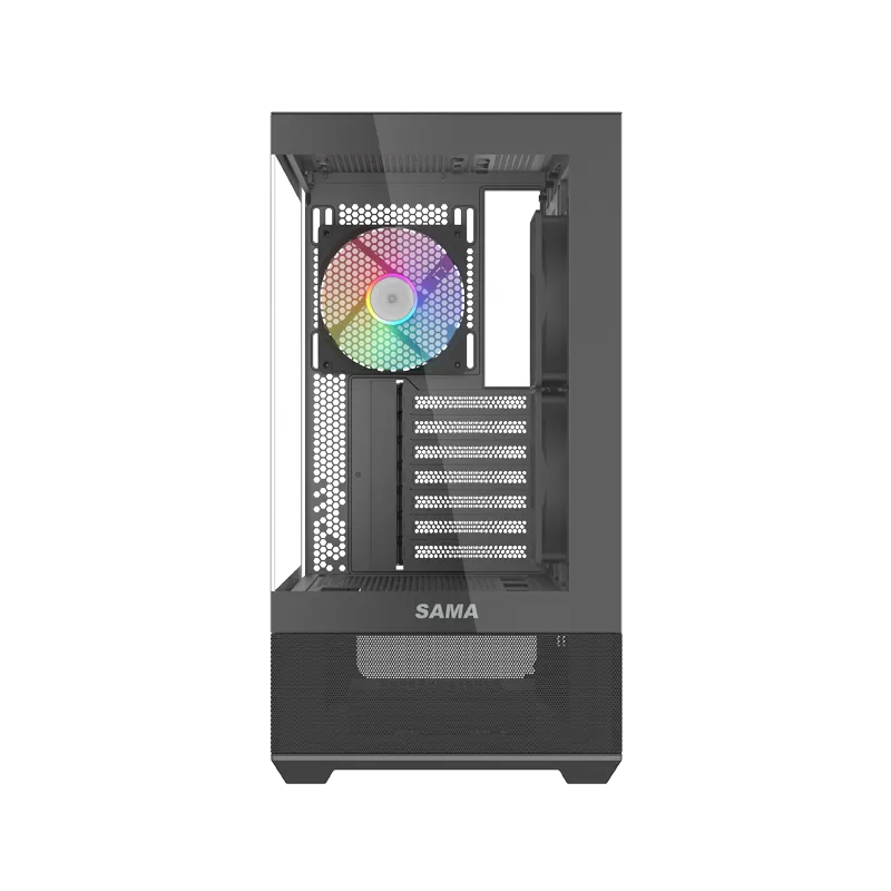 Корпус Sama V40 [Midi Tower, 5×120 мм ARGB, черный]