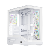 Корпус 1stPlayer FIREBASE GM7 (GM7-WH-3FN7R-W-1FN7-W) [Midi Tower, 4 x 120 мм, белый]