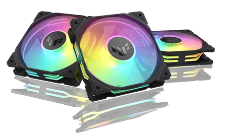 Вентилятор для корпуса ASUS TUF GAMING TR120 FAN ARGB BLACK 3IN1 120x120x28 AuraSync TR120-1/BK/3 IN