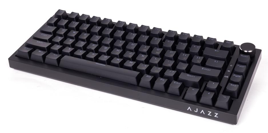 Клавиатура Ajazz AK820 [механическая, проводная, голубая подсветка, Red, черная]