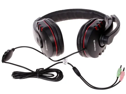 Гарнитура Defender Warhead G-160 Garnitura (64113) [2.0, охватывающие, 20 Гц - 20000 Гц, 32Ω, проводной, кабель - 2.5 м]