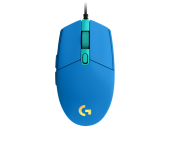 Мышь Logitech G203 LIGHTSYNC (910-005798) [проводная, светодиодная, 8000 DPI, подсветка, синий]