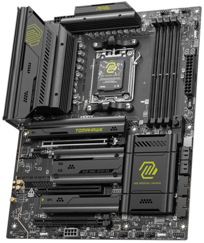 Материнская плата MSI MAG X870E TOMAHAWK WIFI [AM5, AMD X870E, 4xDDR 5, 4xM.2, 3xPCI-E x16, Standard-ATX]