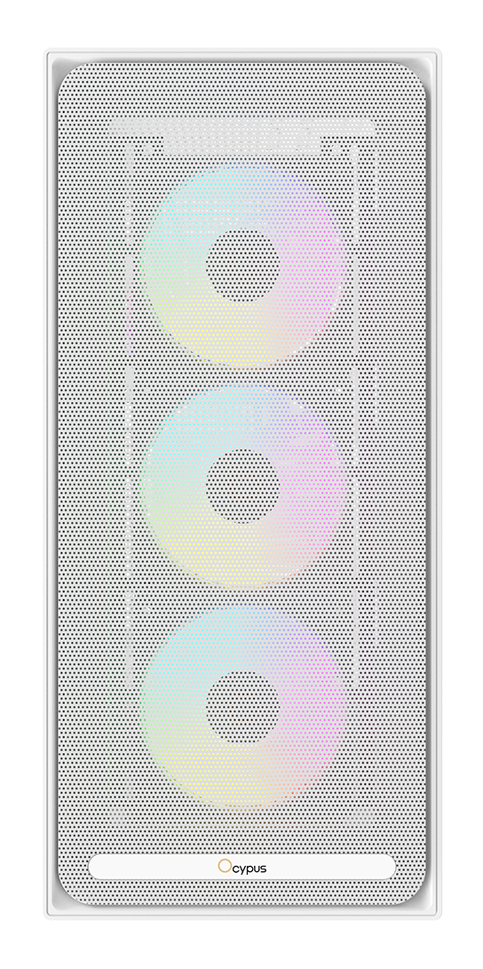 Корпус Ocypus Delta C70 (Delta-C70-WHG400XX-GL) [Midi Tower, 4 x 120 мм ARGB, белый]