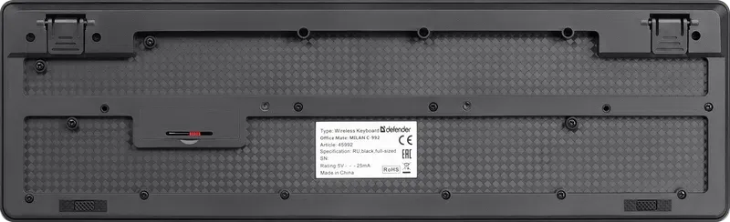 Клавиатура+мышь Defender Milan (C-992), беспроводная, черная