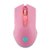 Мышь Defender Pandora GM-502 [беспроводная, светодиодная, 3200 DPI, подсветка, розовый]