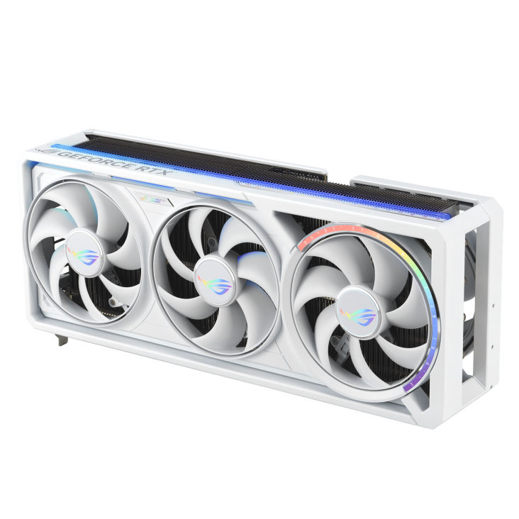 Видеокарта Asus GeForce RTX 5080 ROG Astral WHITE OC Edition (ROG-ASTRAL-RTX5080-O16G-WHITE) [16 ГБ, GDDR7, 256 бит, HDMI (2 шт), DisplayPort (3 шт)]