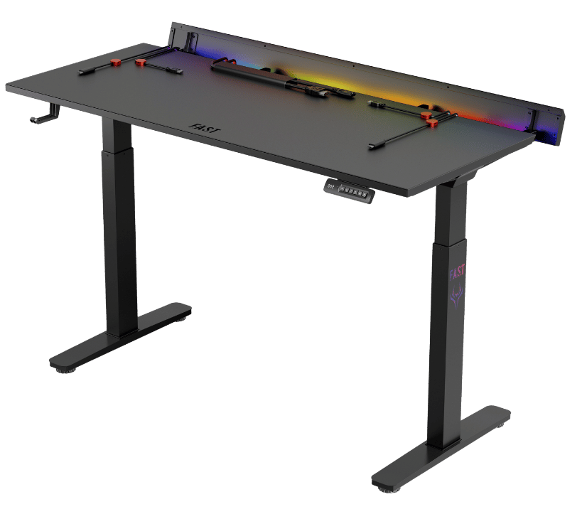 Компьютерный стол 1STPLAYER F.A.S.T (FAST-1470-RGB-BK) 