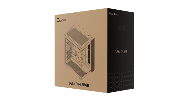 Корпус Ocypus Delta C74 WH ARGB (Delta-C74-WHD200XX-GL) [Midi Tower, 2 x 120 мм, белый]