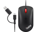 Мышь Lenovo ThinkPad USB-C Wired Compact Mouse (4Y51D20850) [проводная, светодиодная, 2400 DPI, черная]