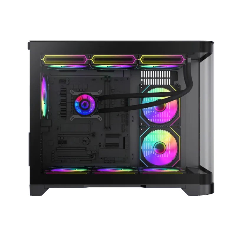 Корпус GameMax HYPE-M Black (9101-0000R0185) [Mini Tower, 1 x 120 мм, черный]