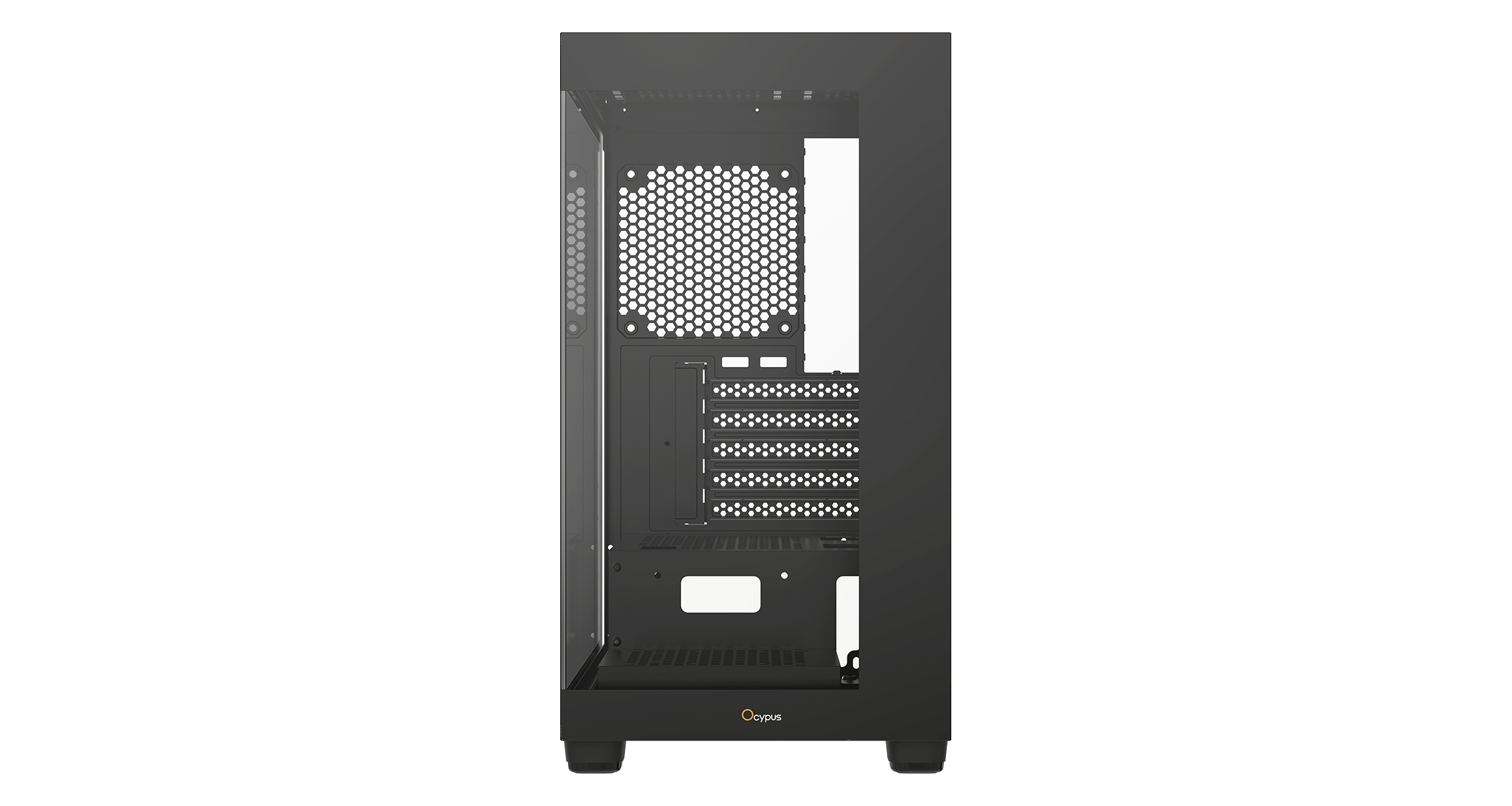 Корпус Ocypus Gamma C52 BK (Gamma-C52-BKD000XX-GL) [Mini Tower, Без вентиляторов, Черный]