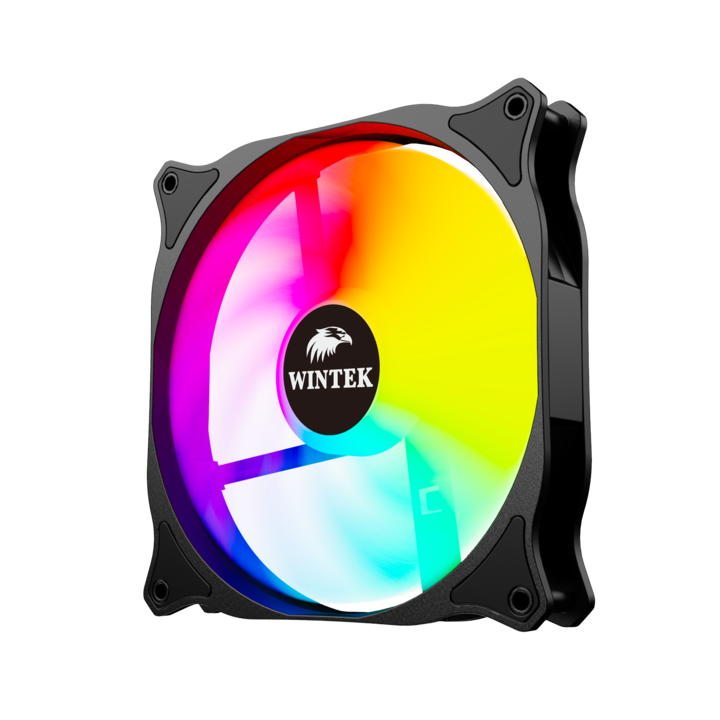 Вентилятор для корпуса Wintek M11-B-14 ARGB [140 мм, 1100 об.мин, 32 CFM, 22.8 дБ]