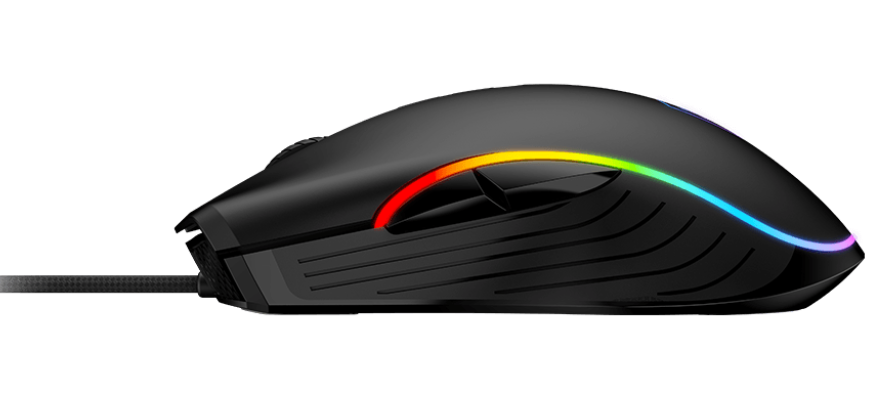 Мышь MSI FORGE GM300 [проводная, светодиодная, 7200 DPI, подсветка, черная]