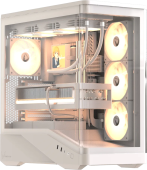 Корпус Formula V Crystal U9 PA White [Midi Tower, 4 x 120 мм ARGB, белый]